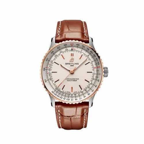 Breitling Navitimer Automatic 41 Automatic Stainless Steel - Red Gold / Silver U17329F41G1P1 — фото часов Breitling Navitimer Automatic 41 Automatic Stainless Steel - Red Gold / Silver U17329F41G1P1 — фото часов