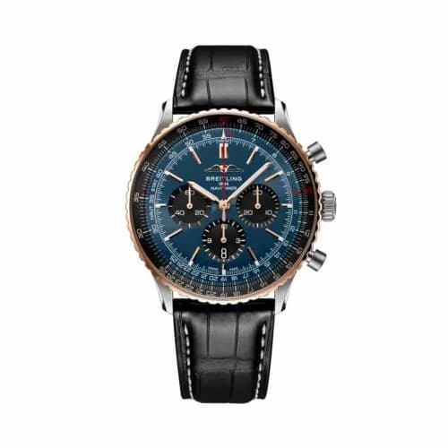 Breitling Navitimer B01 Chronograph 46 Stainless Steel - Red Gold / Blue / USA UB01372A1C1P1 — фото часов Breitling Navitimer B01 Chronograph 46 Stainless Steel - Red Gold / Blue / USA UB01372A1C1P1 — фото часов