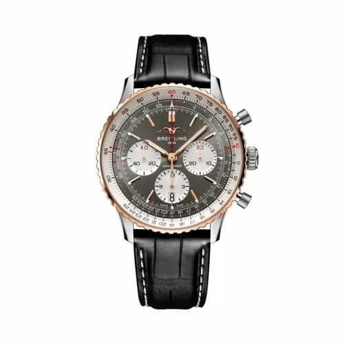 Breitling Navitimer B01 Chronograph 43 Stainless Steel - Red Gold / Geneva UB01383A1M1P1 — фото часов Breitling Navitimer B01 Chronograph 43 Stainless Steel - Red Gold / Geneva UB01383A1M1P1 — фото часов