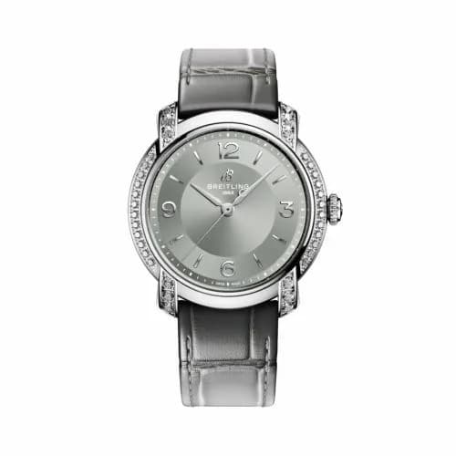 Breitling Lady Premier 36 Automatic Stainless Steel - Diamond / Dove A10310671M1P1