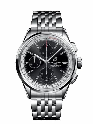 Breitling Premier Chronograph 42 Stainless Steel / Black / Bracelet A13315351B1A1 — фото часов Breitling Premier Chronograph 42 Stainless Steel / Black / Bracelet A13315351B1A1 — фото часов
