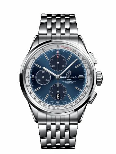 Breitling Premier Chronograph 42 Stainless Steel / Blue / Bracelet A1331535C1A1 — фото часов Breitling Premier Chronograph 42 Stainless Steel / Blue / Bracelet A1331535C1A1 — фото часов