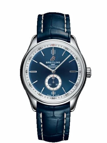 Breitling Premier Automatic 40 Stainless Steel / Blue / Croco Blue / Tang A37340351C1P2
