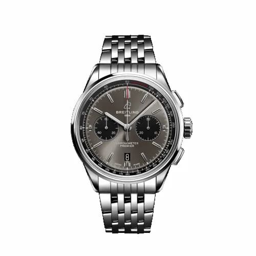 Breitling Premier B01 Chronograph 42 Stainless Steel / Anthracite / Bracelet AB0118221B1A1 — фото часов Breitling Premier B01 Chronograph 42 Stainless Steel / Anthracite / Bracelet AB0118221B1A1 — фото часов