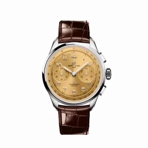 Breitling Premier Heritage B09 Chronograph 40 Stainless Steel / Champagne AB0930F51H1P1