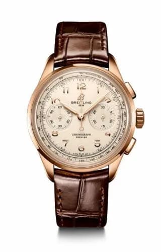 Breitling Premier Heritage B09 Chronograph 40 Red Gold / Silver RB0930371G1P1