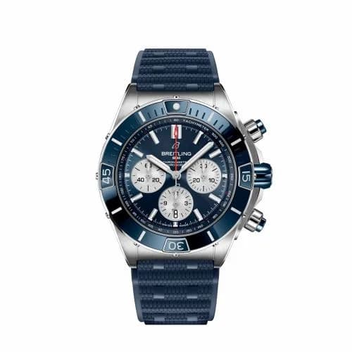 Breitling Super Chronomat B01 44 Stainless Steel / Blue / Rubber AB0136161C1S1 — фото часов Breitling Super Chronomat B01 44 Stainless Steel / Blue / Rubber AB0136161C1S1 — фото часов