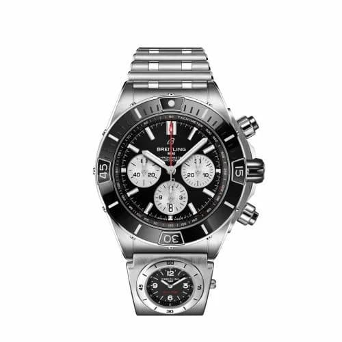 Breitling Super Chronomat B01 44 Stainless Steel / Black / Rouleaux - UTC AB0136251B1A2 — фото часов Breitling Super Chronomat B01 44 Stainless Steel / Black / Rouleaux - UTC AB0136251B1A2 — фото часов
