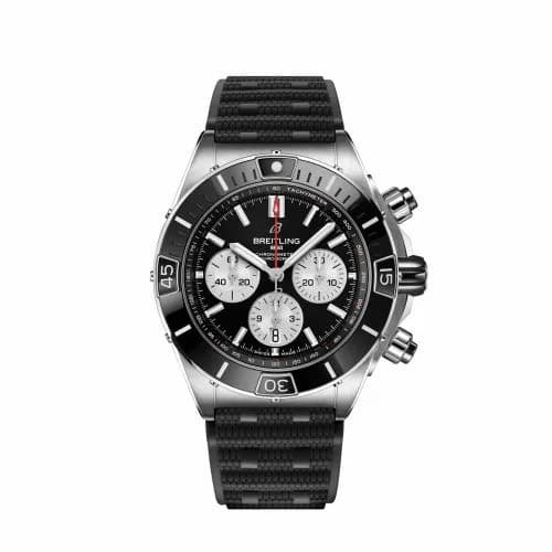 Breitling Super Chronomat B01 44 Stainless Steel / Black / Rubber AB0136251B1S1 — фото часов Breitling Super Chronomat B01 44 Stainless Steel / Black / Rubber AB0136251B1S1 — фото часов