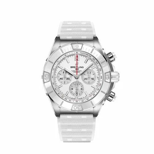 Breitling Super Chronomat B01 44 Stainless Steel / White / Japan AB0136A71A1S1 — фото часов Breitling Super Chronomat B01 44 Stainless Steel / White / Japan AB0136A71A1S1 — фото часов