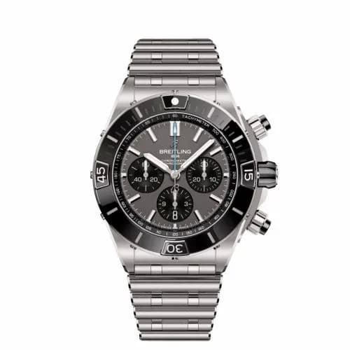 Breitling Super Chronomat B01 44 Titanium / Grey / Rouleaux EB0136251M1E1 — фото часов Breitling Super Chronomat B01 44 Titanium / Grey / Rouleaux EB0136251M1E1 — фото часов