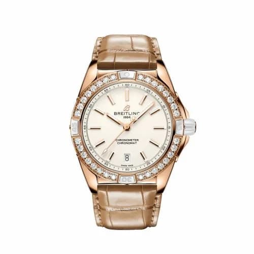 Breitling Super Chronomat 38 Origins Red Gold / White / Alligator R17356531G1P1 — фото часов Breitling Super Chronomat 38 Origins Red Gold / White / Alligator R17356531G1P1 — фото часов