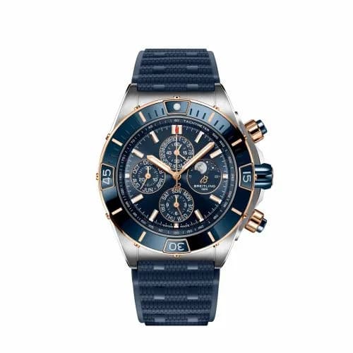 Breitling Super Chronomat 1461 Days 44 Stainless Steel / Red Gold / Blue / Rubber U19320161C1S1
