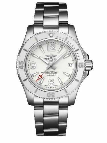 Breitling Superocean 36 Stainless Steel / White / Bracelet A17316D21A1A1 — фото часов Breitling Superocean 36 Stainless Steel / White / Bracelet A17316D21A1A1 — фото часов
