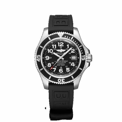 Breitling Superocean II 42 Stainless Steel / Volcano Black / Rubber / Pin A17365C91B1S1 — фото часов Breitling Superocean II 42 Stainless Steel / Volcano Black / Rubber / Pin A17365C91B1S1 — фото часов