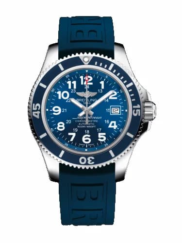 Breitling Superocean II 42 Stainless Steel / Blue / Mariner Blue / Rubber / Pin A17365D11C1S2 — фото часов Breitling Superocean II 42 Stainless Steel / Blue / Mariner Blue / Rubber / Pin A17365D11C1S2 — фото часов