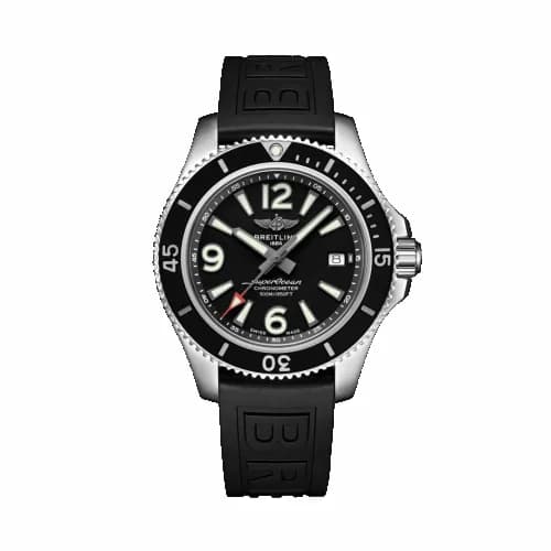 Breitling Superocean 42 Stainless Steel / Black / Rubber / Folding A17366021B1S2 — фото часов Breitling Superocean 42 Stainless Steel / Black / Rubber / Folding A17366021B1S2 — фото часов