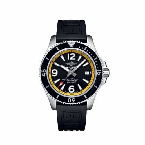 Breitling Superocean 42 Stainless Steel / Black - Yellow / eComm A17366D71B1S1 — фото часов Breitling Superocean 42 Stainless Steel / Black - Yellow / eComm A17366D71B1S1 — фото часов
