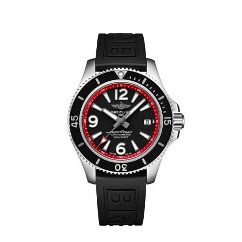 Breitling Superocean 42 Stainless Steel / Black - Red / eComm A17366D71B2S1 — фото часов Breitling Superocean 42 Stainless Steel / Black - Red / eComm A17366D71B2S1 — фото часов