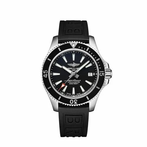 Breitling Superocean 42 Stainless Steel / Black / Rubber - Folding / Japan A17366D71B2S2 — фото часов Breitling Superocean 42 Stainless Steel / Black / Rubber - Folding / Japan A17366D71B2S2 — фото часов