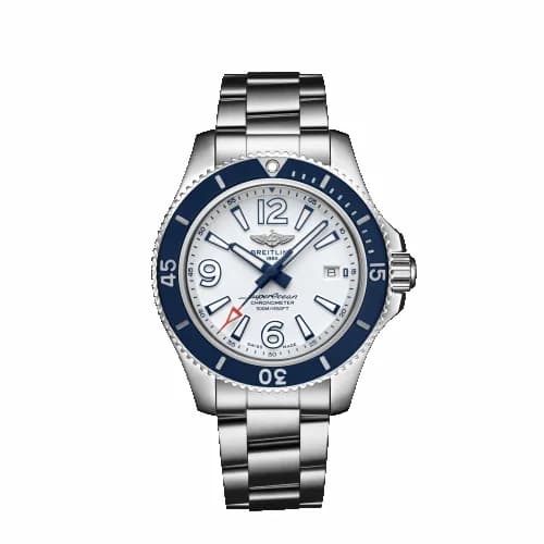 Breitling Superocean 42 Stainless Steel / White / Bracelet A17366D81A1A1 — фото часов Breitling Superocean 42 Stainless Steel / White / Bracelet A17366D81A1A1 — фото часов
