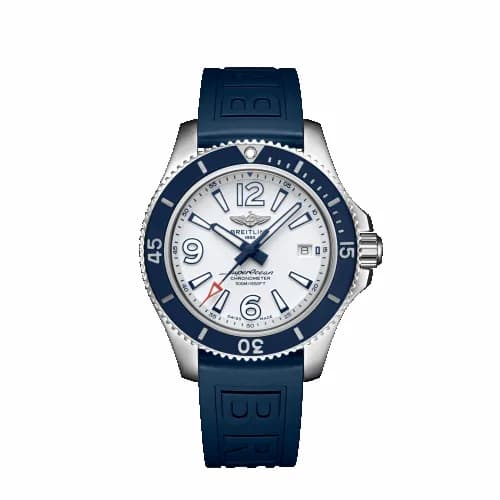 Breitling Superocean 42 Stainless Steel / White / Rubber / Pin A17366D81A1S1 — фото часов Breitling Superocean 42 Stainless Steel / White / Rubber / Pin A17366D81A1S1 — фото часов