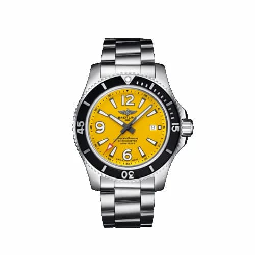 Breitling Superocean 44 Stainless Steel / Yellow / Bracelet A17367021I1A1 — фото часов Breitling Superocean 44 Stainless Steel / Yellow / Bracelet A17367021I1A1 — фото часов