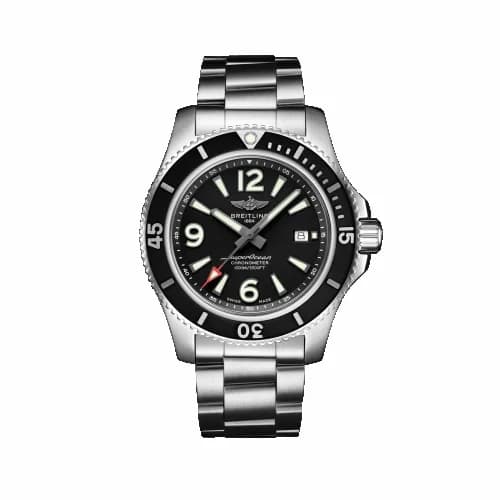 Breitling Superocean 44 Stainless Steel / Black / Bracelet A17367D71B1A1 — фото часов Breitling Superocean 44 Stainless Steel / Black / Bracelet A17367D71B1A1 — фото часов