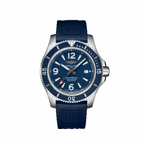 Breitling Superocean 44 Stainless Steel / Blue / Rubber / Pin A17367D81C1S1 — фото часов Breitling Superocean 44 Stainless Steel / Blue / Rubber / Pin A17367D81C1S1 — фото часов