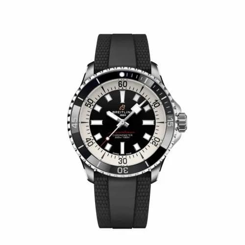 Breitling SuperOcean Automatic 42 Stainless Steel / Black / Rubber A17375211B1S1 — фото часов Breitling SuperOcean Automatic 42 Stainless Steel / Black / Rubber A17375211B1S1 — фото часов