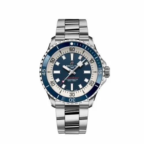 Breitling SuperOcean Automatic 42 Stainless Steel / Blue / Bracelet A17375E71C1A1 — фото часов Breitling SuperOcean Automatic 42 Stainless Steel / Blue / Bracelet A17375E71C1A1 — фото часов
