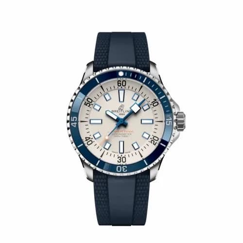 Breitling SuperOcean Automatic 42 Stainless Steel / White / Rubber A17375E71G1S1 — фото часов Breitling SuperOcean Automatic 42 Stainless Steel / White / Rubber A17375E71G1S1 — фото часов