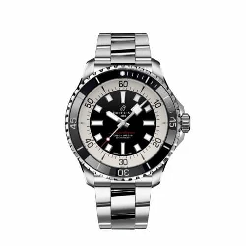 Breitling SuperOcean Automatic 44 Stainless Steel / Black / Bracelet A17376211B1A1 — фото часов Breitling SuperOcean Automatic 44 Stainless Steel / Black / Bracelet A17376211B1A1 — фото часов