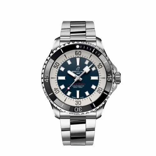 Breitling SuperOcean Automatic 44 Stainless Steel / Blue / Bracelet A17376211C1A1 — фото часов Breitling SuperOcean Automatic 44 Stainless Steel / Blue / Bracelet A17376211C1A1 — фото часов