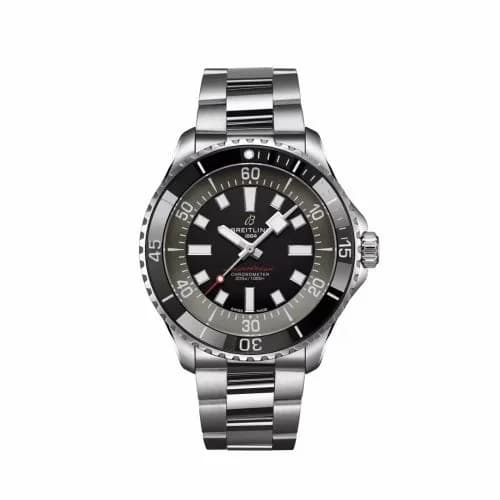Breitling SuperOcean Automatic 44 Stainless Steel / Black / Bracelet / UK A173765A1B1A1 — фото часов Breitling SuperOcean Automatic 44 Stainless Steel / Black / Bracelet / UK A173765A1B1A1 — фото часов