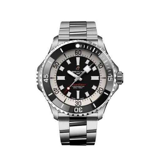 Breitling SuperOcean Automatic 46 Stainless Steel / Black / Bracelet A17378211B1A1 — фото часов Breitling SuperOcean Automatic 46 Stainless Steel / Black / Bracelet A17378211B1A1 — фото часов