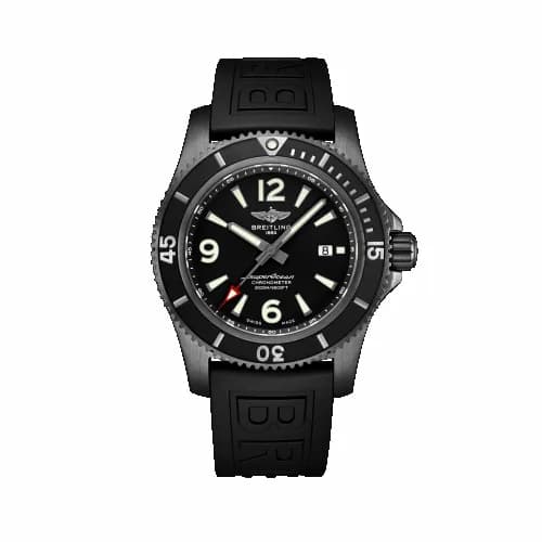Breitling Superocean II 46 Blacksteel / Black / Rubber / Pin M17368B71B1S1 — фото часов Breitling Superocean II 46 Blacksteel / Black / Rubber / Pin M17368B71B1S1 — фото часов