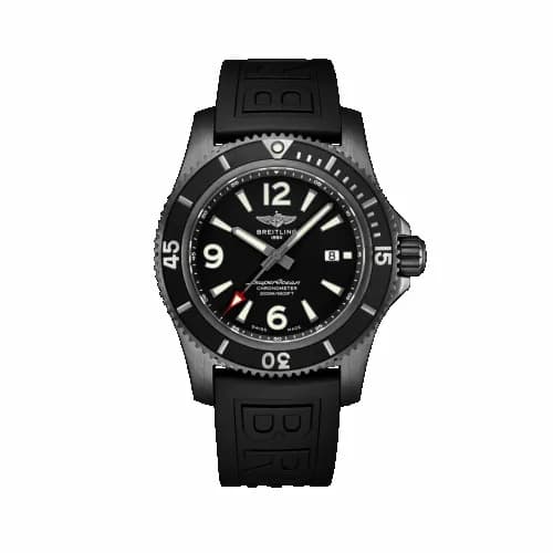Breitling Superocean II 46 Blacksteel / Black / Rubber / Folding M17368B71B1S2 — фото часов Breitling Superocean II 46 Blacksteel / Black / Rubber / Folding M17368B71B1S2 — фото часов
