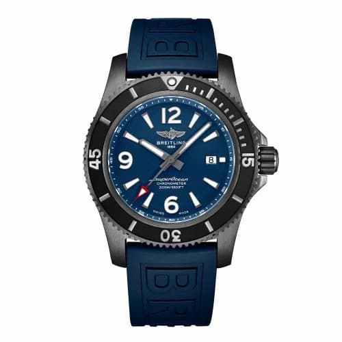 Breitling Superocean 46 Blacksteel / Blue / Rubber / Folding M17368D71C1S2 — фото часов Breitling Superocean 46 Blacksteel / Blue / Rubber / Folding M17368D71C1S2 — фото часов