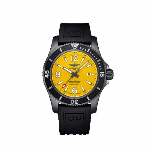 Breitling Superocean 46 Blacksteel / Yellow / Rubber / Folding M17368D71I1S2 — фото часов Breitling Superocean 46 Blacksteel / Yellow / Rubber / Folding M17368D71I1S2 — фото часов