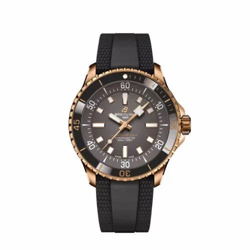 Breitling SuperOcean Automatic 42 Red Gold / Grey / Oomiya R173751A1G1S1 — фото часов Breitling SuperOcean Automatic 42 Red Gold / Grey / Oomiya R173751A1G1S1 — фото часов