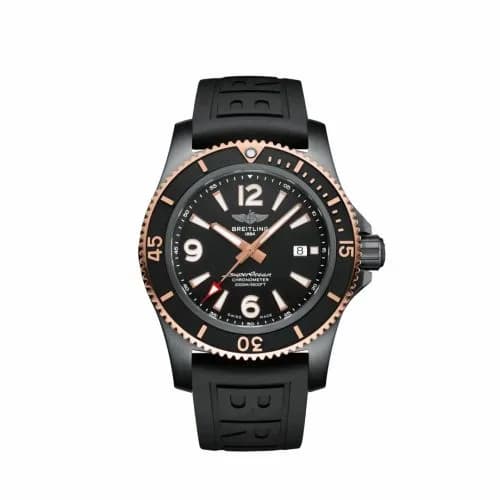 Breitling Superocean 46 Blacksteel / Red Gold / Black / Rubber U17368221B1S1 — фото часов Breitling Superocean 46 Blacksteel / Red Gold / Black / Rubber U17368221B1S1 — фото часов