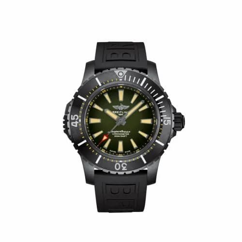 Breitling Superocean II 48 Titanium / Green / Rubber / Pin V17369241L1S1 — фото часов Breitling Superocean II 48 Titanium / Green / Rubber / Pin V17369241L1S1 — фото часов
