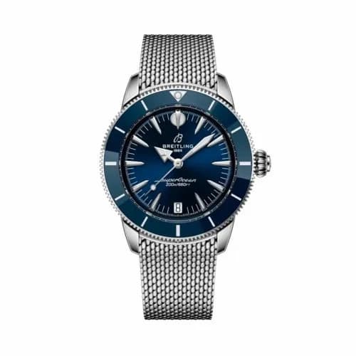 Breitling Superocean Heritage B31 Automatic 36 Stainless Steel / Blue / Bracelet A10390161C1A1 — фото часов Breitling Superocean Heritage B31 Automatic 36 Stainless Steel / Blue / Bracelet A10390161C1A1 — фото часов
