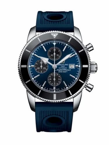 Breitling Superocean Heritage II 46 Chronograph Stainless Steel / Black / Blue / Rubber A1331212/C968/205S — фото часов Breitling Superocean Heritage II 46 Chronograph Stainless Steel / Black / Blue / Rubber A1331212/C968/205S — фото часов