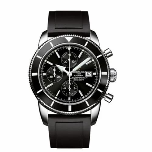 Breitling Superocean Heritage 46 Chronograph Stainless Steel / Black / Black / Rubber A1332024.B908135S — фото часов Breitling Superocean Heritage 46 Chronograph Stainless Steel / Black / Black / Rubber A1332024.B908135S — фото часов