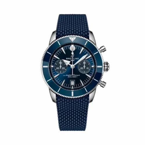 Breitling Superocean Heritage B01 Chronograph 42 Stainless Steel / Blue / Rubber AB0156161C1S1 — фото часов Breitling Superocean Heritage B01 Chronograph 42 Stainless Steel / Blue / Rubber AB0156161C1S1 — фото часов