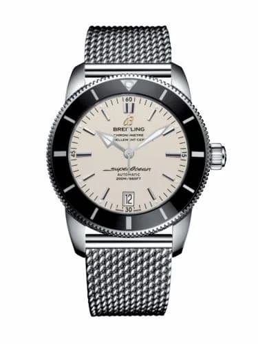 Breitling Superocean Heritage II 42 Stainless Steel / Black / Silver / Bracelet AB201012/G827/154A — фото часов Breitling Superocean Heritage II 42 Stainless Steel / Black / Silver / Bracelet AB201012/G827/154A — фото часов