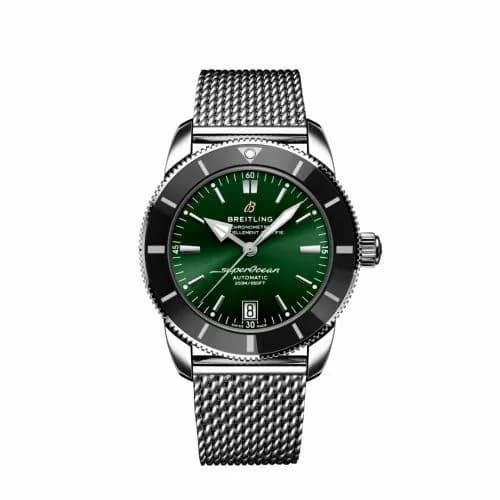 Breitling Superocean Heritage II 42 Stainless Steel / Green / Bracelet AB2010121L1A1