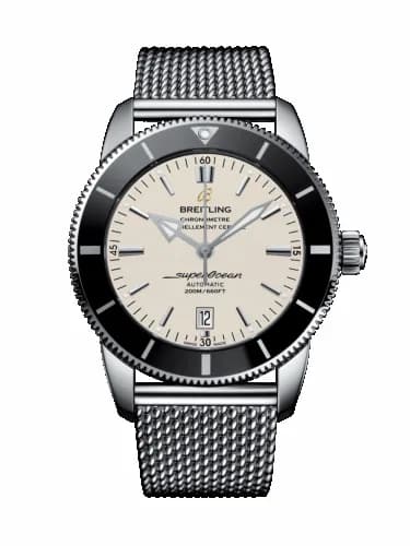 Breitling Superocean Heritage II 46 Stainless Steel / Black / Silver / Bracelet AB202012/G828/152A — фото часов Breitling Superocean Heritage II 46 Stainless Steel / Black / Silver / Bracelet AB202012/G828/152A — фото часов